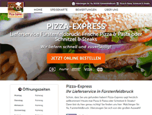 Tablet Screenshot of pizzaexpress-ffb.de